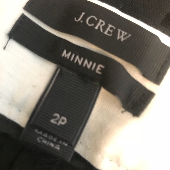 J. Crew Minnie Cropped Ankle Black Stretch Pants - Picture 6 of 6
